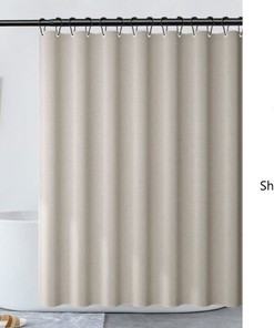 Beige Shower Curtain for Bathroom Decor