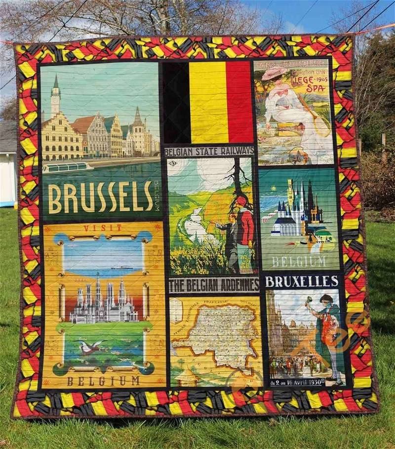 Belgium Quilt Blanket Bedding Set With Pillowcase Option