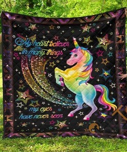 Believe In Magic Quilt Blanket Bedding Set