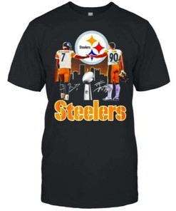 Ben Roethlisberger And T. J. Watt Pittsburgh Steelers Signatures T-Shirt