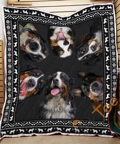 Bernese Mountain Dog 03 Quilt Blanket Bedding Set