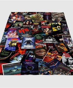 Best Horror Movies Sherpa Fleece Blanket Gifts for Family, for Couple
