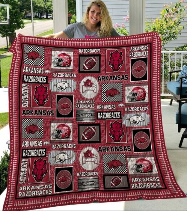 Best Ncaa Arkansas Razorbacks Combined Loved Quilt Blanket Bedding Set