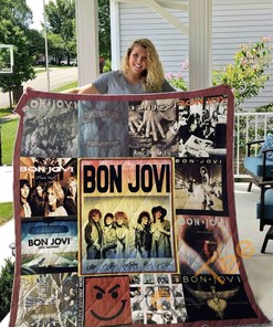 Best Of Bon Jovi Quilt Blanket Bedding Set With Pillowcase Option