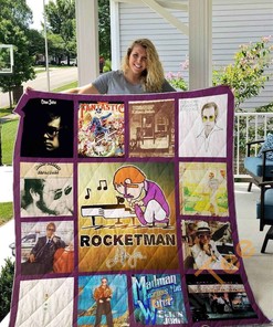 Elton John Quilt Blanket #11