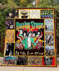 Best Of Rolling Stones Quilt Blanket Bedding Set