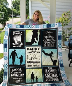 Best Team There Is Family Father And Daughter Quilt Blanket Bedding Set
