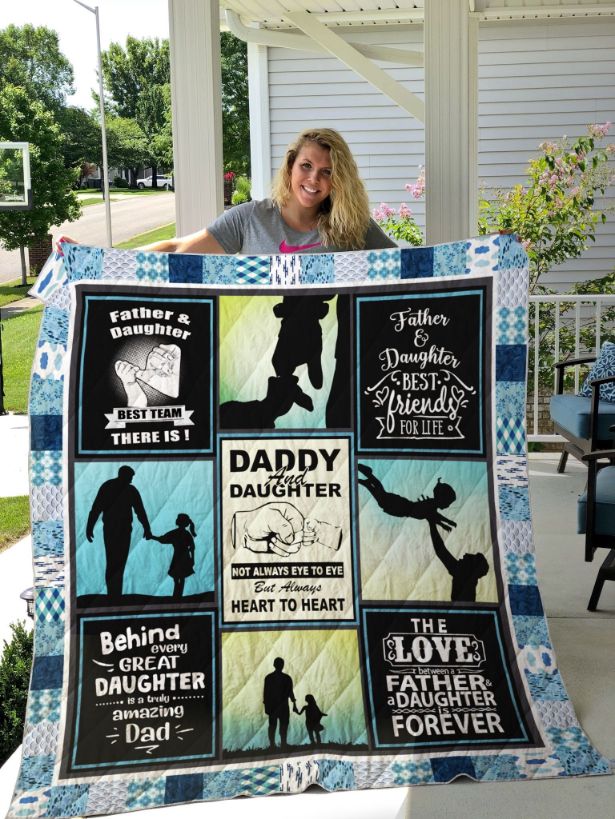 Best Team There Is Family Father And Daughter Quilt Blanket Bedding Set
