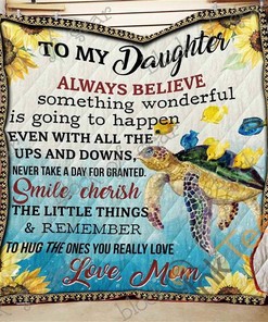 Best Wishes To My Darling Daughter Quilt Blanket Bedding Set