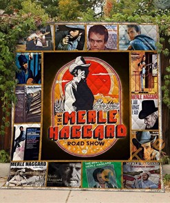 Best of Merle Haggard Themed Personalized Quilt Blanket Bedding Set