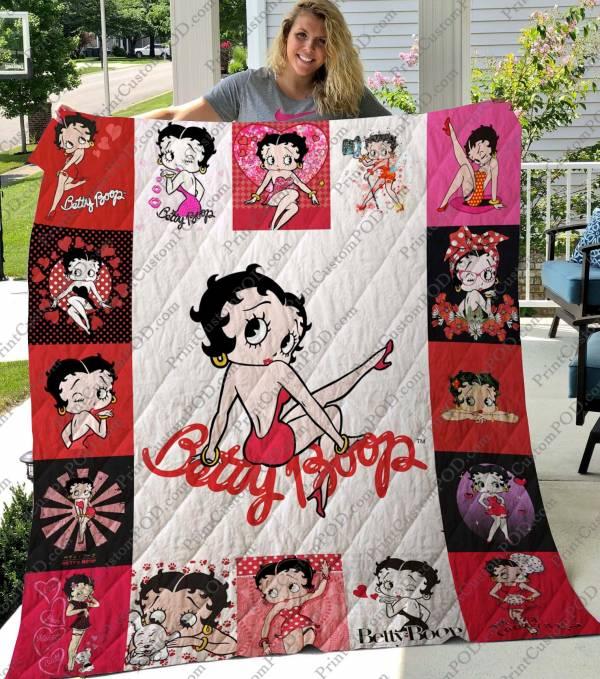 Betty Boop Quilt Blanket Bedding Set for Home Décor