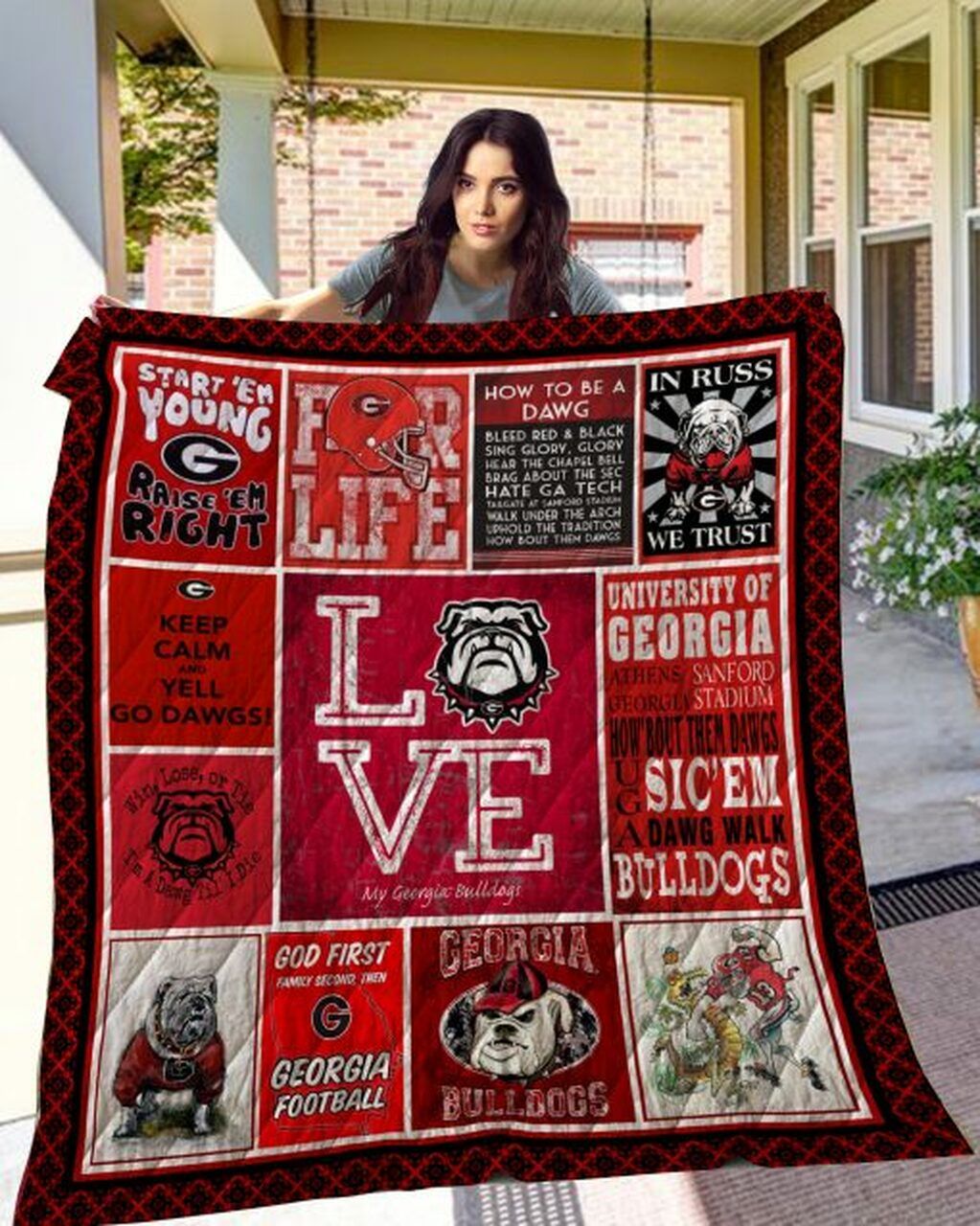 Big Love Ncaa Quilt Blanket Bedding Set for Home Décor