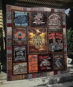 Biker For Life Quilt Blanket Bedding Set No for Home Décor