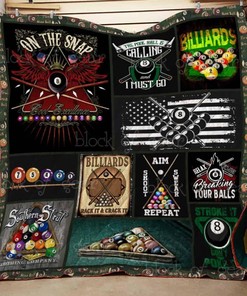 Billiards Quilt Blanket Bedding Set for Home Décor
