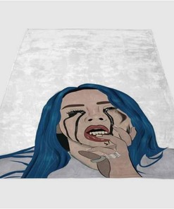 Billie Eilish Sherpa Fleece Blanket Gifts for Family, for Couple