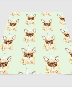 Birthday Dog Sherpa Fleece Blanket Gifts for Family, for Couple