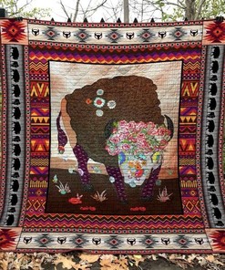 Bison American Quilt Blanket Bedding Set for Home Décor