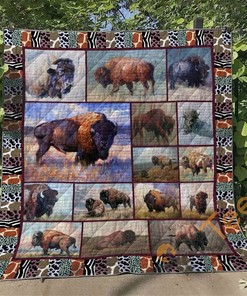 Bison Quilt Blanket Bedding Set