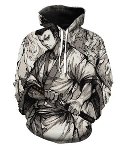 Black And White Samurai Jack Cartoons Hoodie 3D