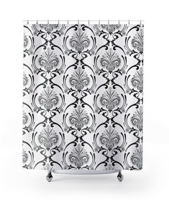 Black And White Shower Curtain, New Home Gift, Farmhouse Decor