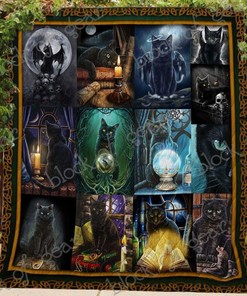 Black Cat Soul Quilt Blanket Bedding Set