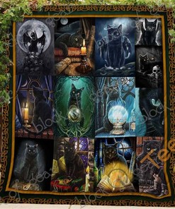 Black Cat Soul Quilt Blanket Bedding Set