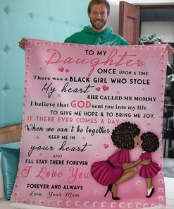 Black Family Like Mother Like Daughter Fleece Blanket Quilt Blanket Bedding Set