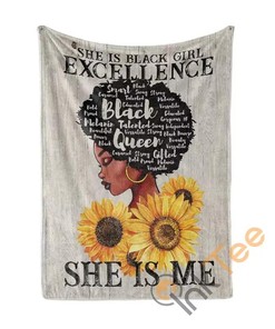 Black Girl Sherpa Fleece Blanket Gifts for Family, for Couple