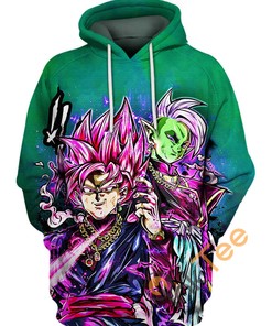 Black Goku And Zamasu Hoodie 3D