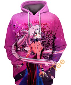 Black Lady Crystal Hoodie 3D
