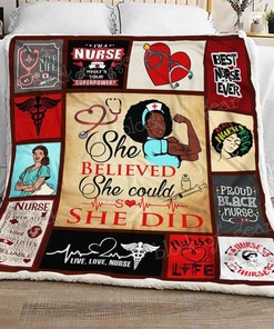 Black Nurse Blanket for Home Décor