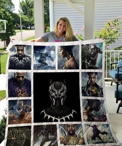Black Panther Quilt Blanket Bedding Set for Home Décor