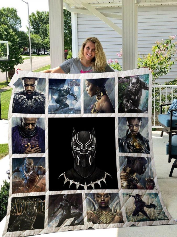 Black Panther Quilt Blanket Bedding Set for Home Décor