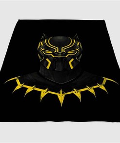 Black Panther Sherpa Fleece Blanket Gifts for Family, for Couple