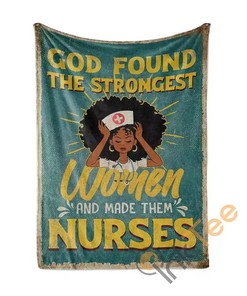 Black Queen The Strongest Nurse Sherpa Fleece Blanket Gifts for Family, for Couple