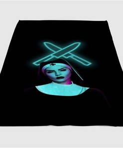 Black Rose Beatz Sherpa Fleece Blanket Gifts for Family, for Couple