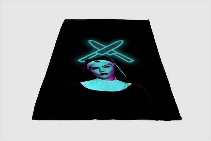Black Rose Beatz Sherpa Fleece Blanket Gifts for Family, for Couple
