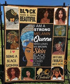 Black Women Quilt Blanket Bedding Set With Pillowcases Option