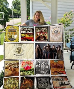 Blackberry Smoke Quilt Blanket Bedding Set for Home Décor