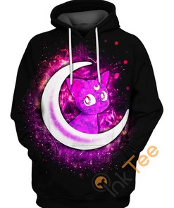 Black-purple Cat Hoodie 3D