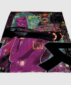Blade Runner 2049 Car Sherpa Fleece Blanket Gifts for Family, for Couple