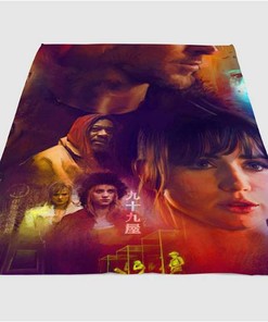 Blade Runner Painting Sherpa Fleece Blanket Gifts for Family, for Couple