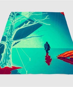 Blade Runner Place 2049 Sherpa Fleece Blanket Gifts for Family, for Couple