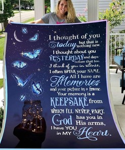 Blanket Butterfly I Thought Of You for Home Décor