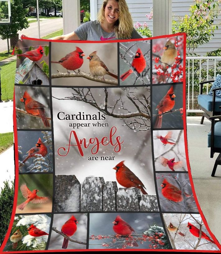 Blanket Cardinal Cardinals Appear. for Home Décor