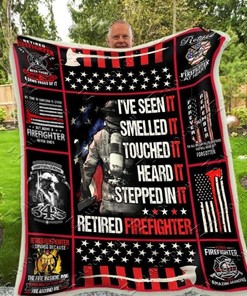 Blanket Firefighter Retired Firefighter for Home Décor