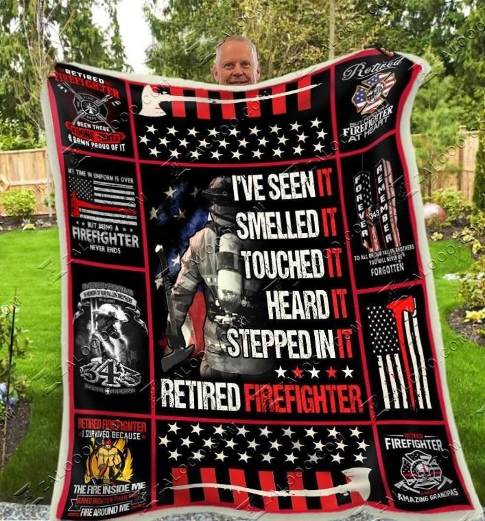 Blanket Firefighter Retired Firefighter for Home Décor