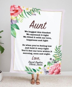 Blanket For Aunt Aunt Aunt Blanket Aunt Blanket Personalized Custom Grand Kids Names84