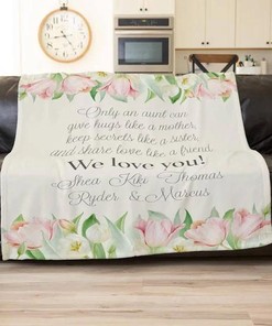 Blanket For Aunt Aunt S From Nephew Happy Birthday Aunt Aunt Uncle Mothers Day Aunt83