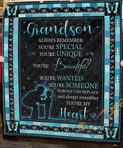 Blanket Grandson/Grandma You'Re Special, Unique And Beautiful Quilt Blanket Bedding Set
